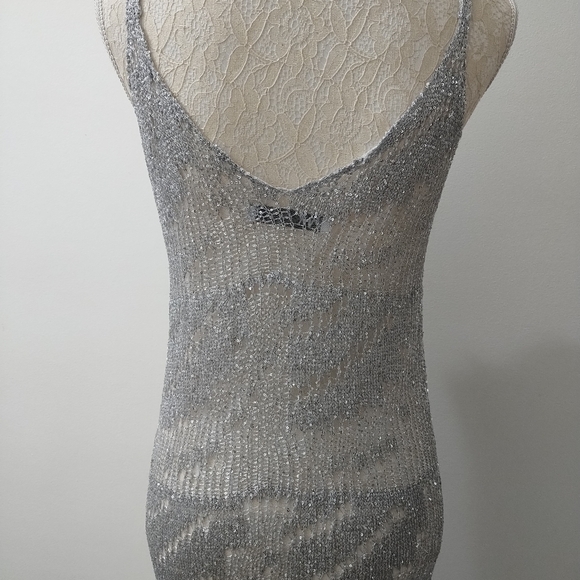 ZARA SEE THROUGH  LONG EVENING DRESS - Picture 7 of 11